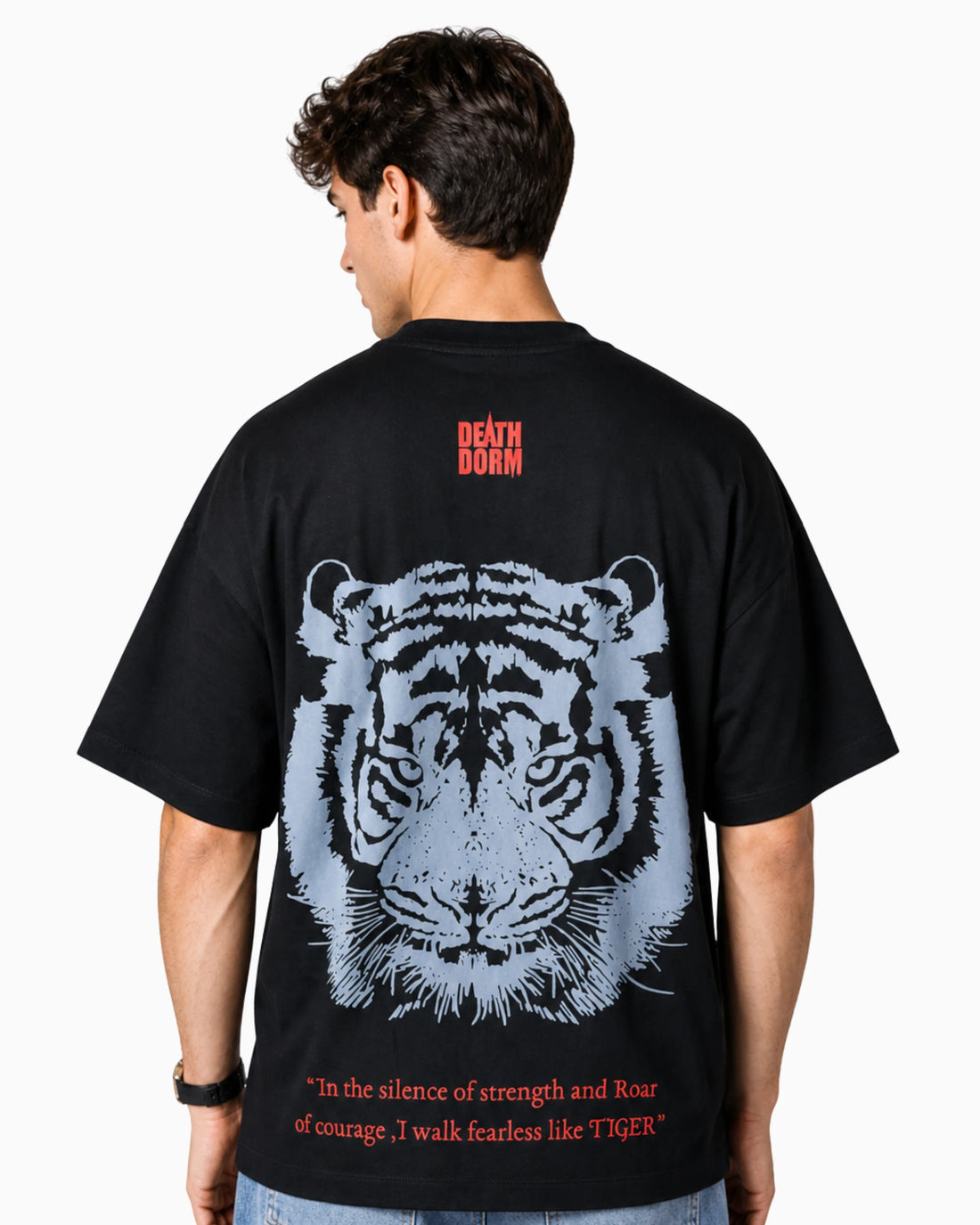 Over Sized Boxy Fit Tee - Black