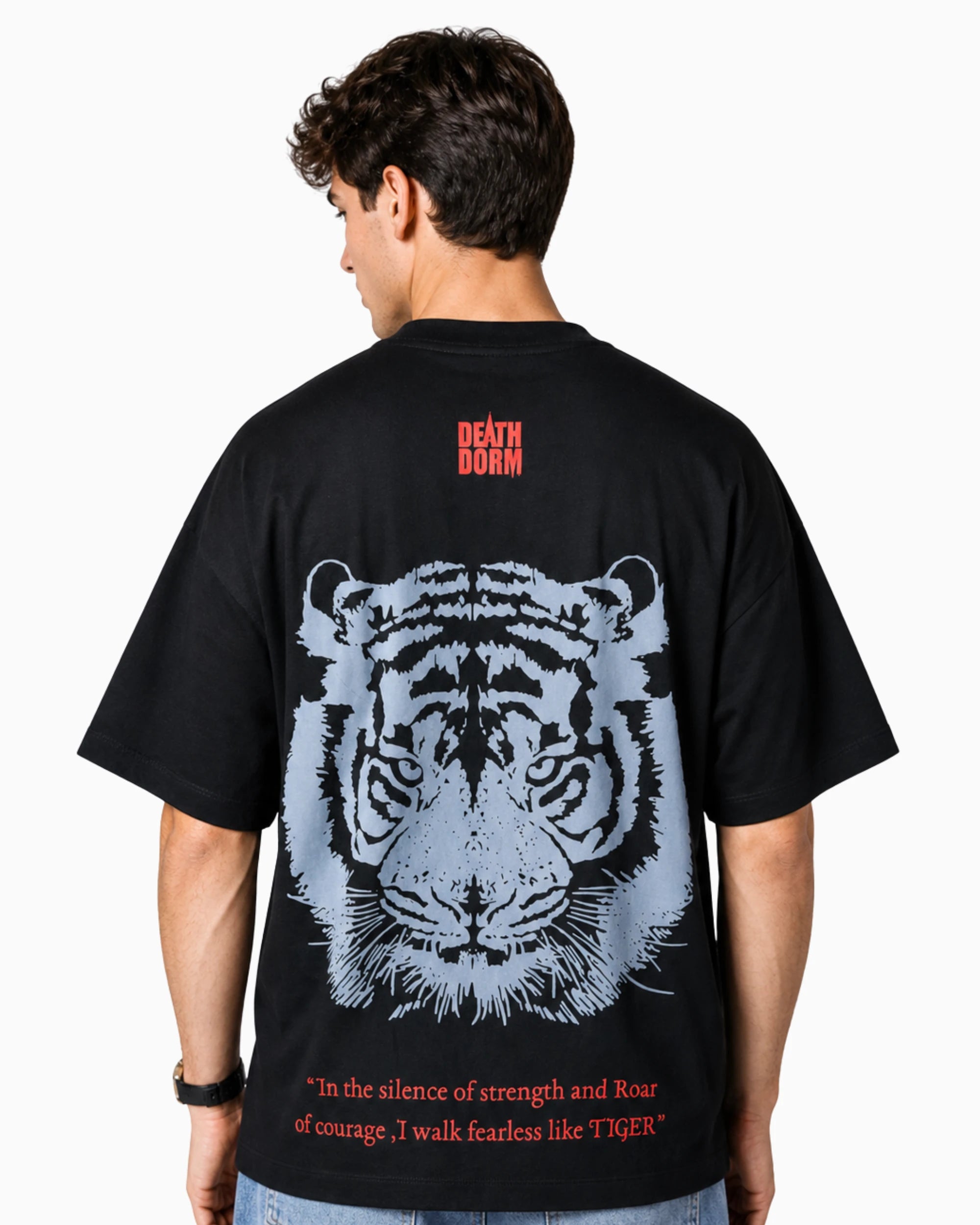 Over Sized Boxy Fit Tee - Black